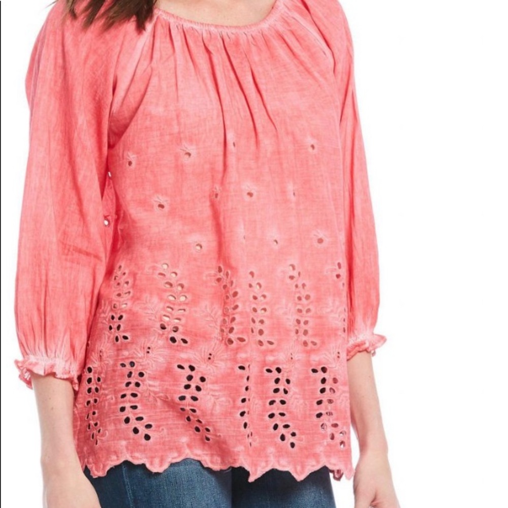 Karyn Seo - Red Astrid Cotton Blouse Size: L